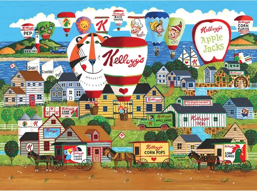 Vista 14 de RoseArt - Kellogg's - Anuncios de cereales - Rompecabezas de 1000 piezas para adultos