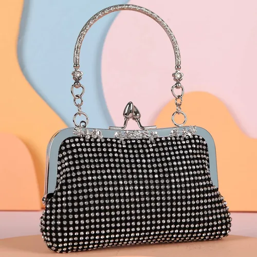 Vista 4 de Fawziya Rhinestone Crystal Embrague Lindos bolsos de noche y embragues para las mujeres