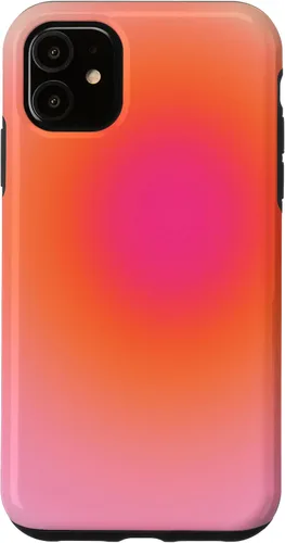 Vista 8 de Funda estética para iPhone 12/12 Pro rosa y naranja con gradiente bonito