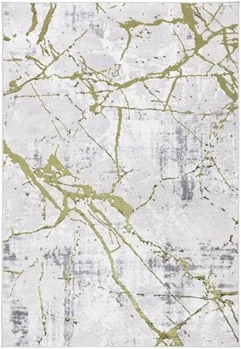 Vista 9 de SAFAVIEH Amelia Collection - Alfombra decorativa de 2 x 4 pies, gris y negro, diseño abstracto moderno, no desprende pelusa y de fácil cuidado
