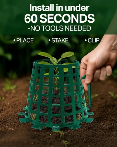 Vista 3 de Protectores de tronco de árbol para árboles jóvenes y árboles jóvenes, protectores de árboles, envolturas a prueba de animales contra ciervos
