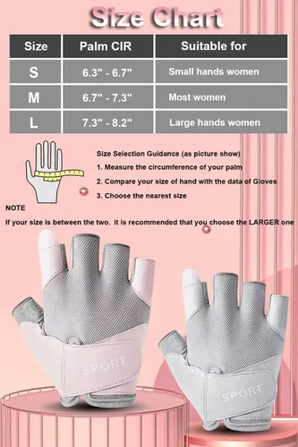 Vista 7 de SUJAYU Guantes de entrenamiento para mujer, guantes de gimnasio para mujer, guantes de gimnasio para entrenamiento, guantes de levantamiento