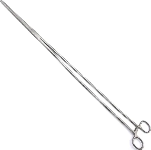 Vista 21 de Pinzas de bloqueo multiusos de hemostático Pean rectas y curvas con dientes serrados, de acero inoxidable - Hemostáticos para enfermeras, fórceps