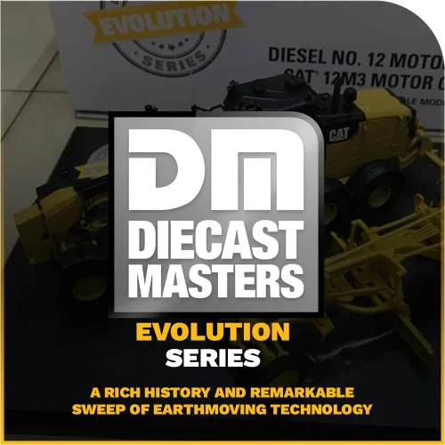 Vista 8 de Diecast Masters 1:50 Caterpillar Diesel No. 12 y 12M3 Motoniveladora, Evolution Series Cat Truck Camión para gatos modelo a escala coleccionable