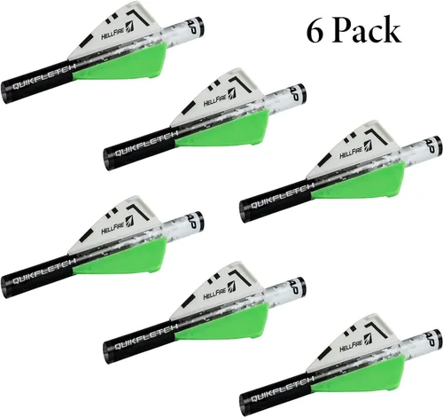 Vista 2 de New Archery Products NAP Quikfletch Hellfire Plumas de 2" Sistema de Empennado de Flechas