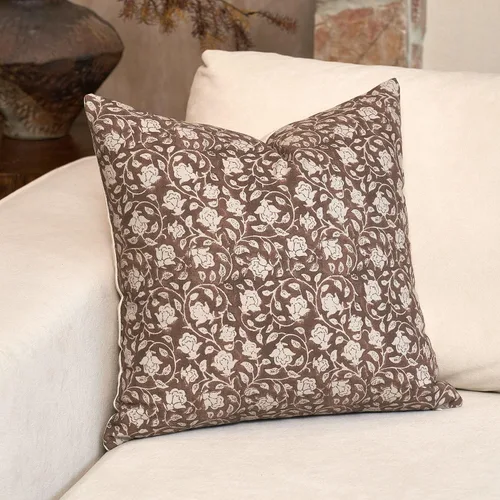 Vista 15 de DOMVITUS Fundas de almohada florales de 18 x 18 pulgadas, fundas de almohada para sofá, funda de almohada con estampado floral, fundas decorativas