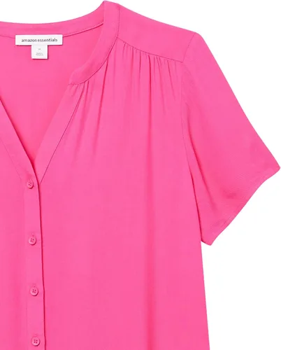Vista 6 de Tienda Essentials - Blusa tejida de manga corta para mujer