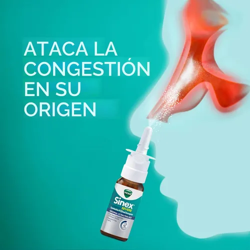 Vista 3 de Vicks Sinex SEVERO - Aerosol nasal para alergias severas y sinusales, niebla ultrafina original, medicina descongestionante, alivio de la congestión