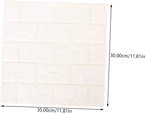 Vista 5 de Zerodeko Panel de pared 3D, 12 unidades, calcomanías de pared 3D, azulejos de pared para cocina, ladrillo de imitación de fondo, calcomanías