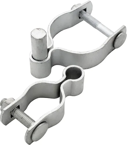Vista 2 de HITTITE Bisagra de poste de valla de enlace de cadena de 1-3/8 pulgadas x 2-3/8 pulgadas, bisagras de puerta resistentes con bisagras hembra