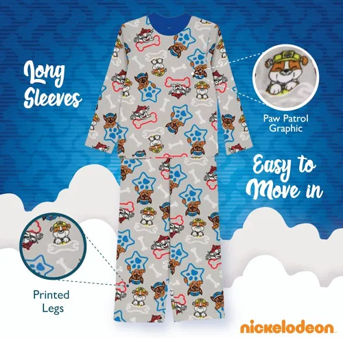 Vista 5 de Nickelodeon Boys Paw Patrol 5-Piece Loose-fit Pajama Set