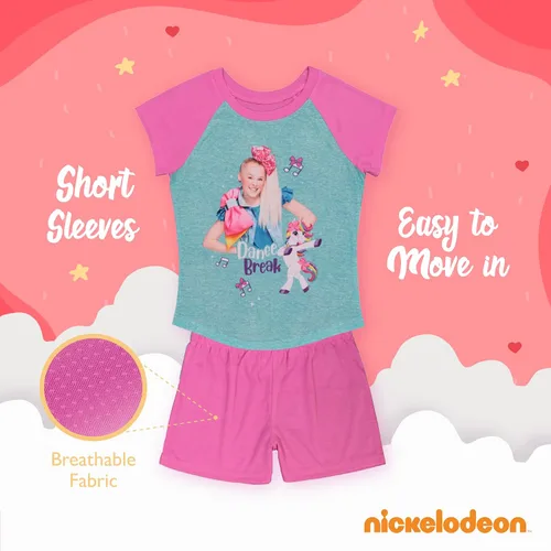 Vista 5 de JoJo Siwa Girls 3-Piece Loose-fit Pajamas Set