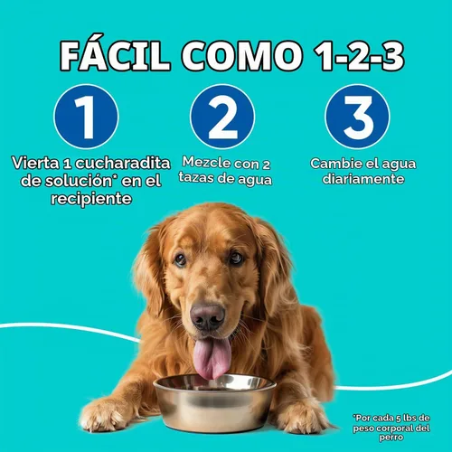 Vista 6 de Virbac C.E.T. Aquadent Solución Dental para Perros y Gatos (8.5 fl oz) VOHC approved for dogs, pet dental care, liquid pet breath freshener