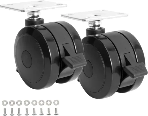Vista 9 de 3" Locking Caster Wheels for Ninja XSKUNSTAND Outdoor Stand, 4 Pack Direct Replacement Wheel with Brake for Ninja Woodfire Grill Stand & Pizza