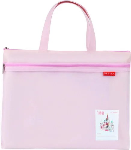 Vista 11 de Bolsa de malla con cremallera de 11 x 13.7 pulgadas, bolsa A4 impermeable de doble bolsillo con asa, almacenamiento de documentos para la escuela