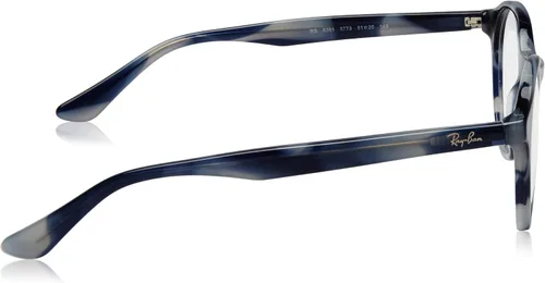 Vista 3 de Ray-Ban RX5361-5773 - Cuerno de gafas de ojal gris azul 2.008in