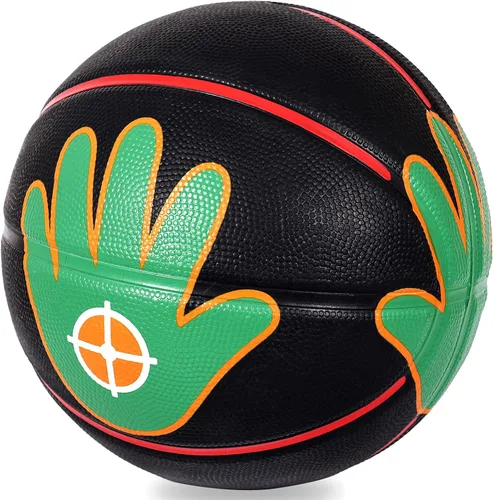 Vista 2 de KUYOTQ Size 5/6 Basketball 27.5"/28.5" for Kids Youth Womens with Visual Hand Print Guide, for Shooting Practice, Correct Shooting Form and Improve