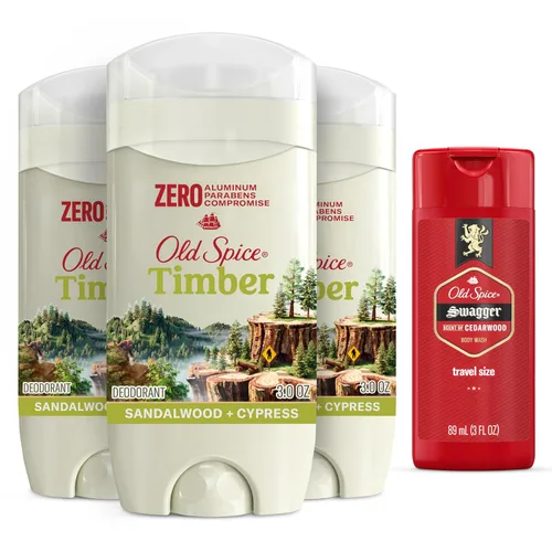 Vista 12 de Old Spice Desodorante sin aluminio para hombres, frescura de larga duración 24/7, protección contra el sudor y el olor 24/7, desodorante Fiji