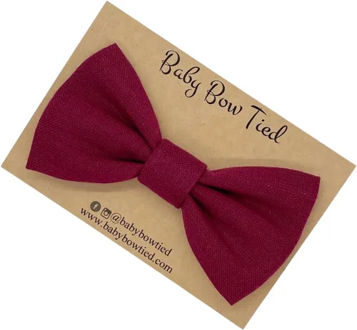 Vista 16 de Handmade Pre-Tied Clip on Bow Tie for Baby to Young Boy