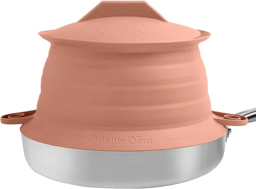 Vista 10 de L.I.Q - Protector de salpicaduras de silicona, se adapta a macetas de 8 y 10 pulgadas (20 y 9.8 in), apto para microondas y duradero, incluye tapa