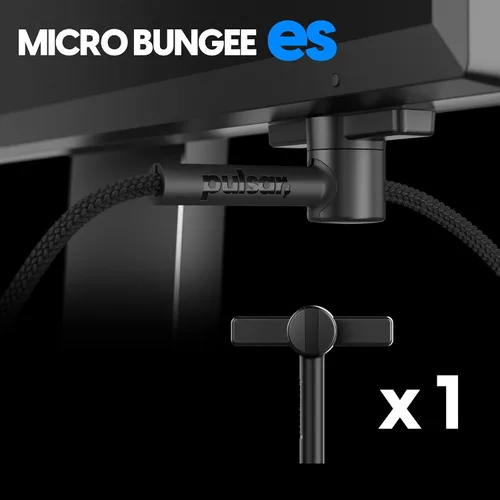 Vista 8 de Pulsar Gaming Gears - Micro Bungee ES : Soporte de ratón con cable sin arrastre - Movimiento libre en tu escritorio - Tamaño súper compacto