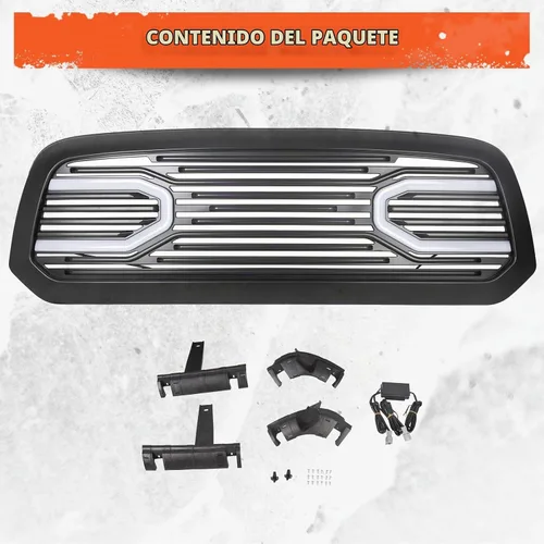 Vista 8 de ECOTRIC - Parrilla compatible con RAM 1500 2015-2018 2019-2021 Ram 1500