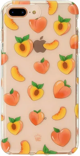 Vista 16 de VELVET CAVIAR Funda brillante iridiscente para iPhone 8 Plus/iPhone 7 Plus, funda protectora estética para mujer (cuarzo ópalo azul)