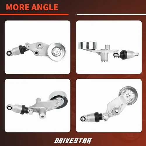 Vista 5 de Conjunto tensor de correa con polea compatible con Honda Odyssey 2002 2003 2004 3.5L reemplaza 31170P8FA020 38322 89328 Compatible with Honda