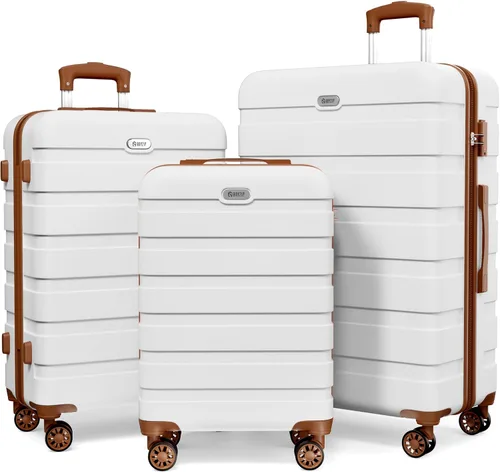 Vista 14 de AnyZip - Maleta de plástico ABS y policarbonato, con carcasa dura, ligera, con 4 ruedas universales giratorias, con candado TSA, 20/24/28 Pulgadas