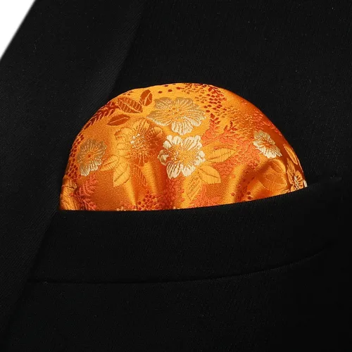 Vista 4 de HISDERN Pajaritas para hombre, corbatines florales para hombre, pajarita para hombre, pañuelo tejido jacquard pajarita de bolsillo cuadrado