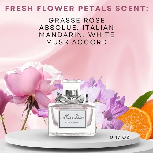 Vista 2 de Dior Miss Rose N' Roses - Perfume para mujer, mini EDT Splash, 0.17 onzas