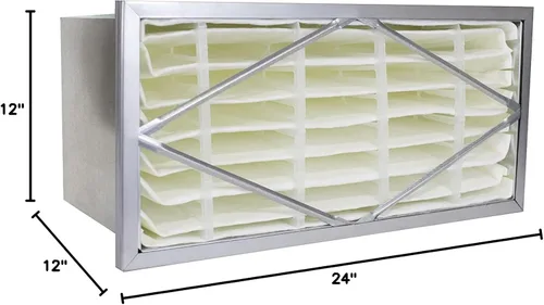 Vista 2 de Filterbuy Filtro de aire de 12 x 24 x 12 pulgadas MERV 13 Cabecera (paquete de 1), filtros de celda rígida de repuesto HVAC