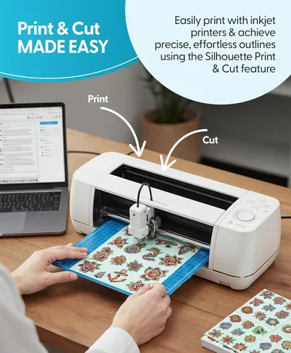 Vista 4 de Papel Silhouette para tatuajes temporales, Paquete de 1