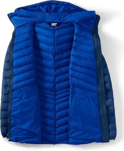 Vista 4 de Lands' End Chaqueta de plumón ultraligera y plegable para mujer