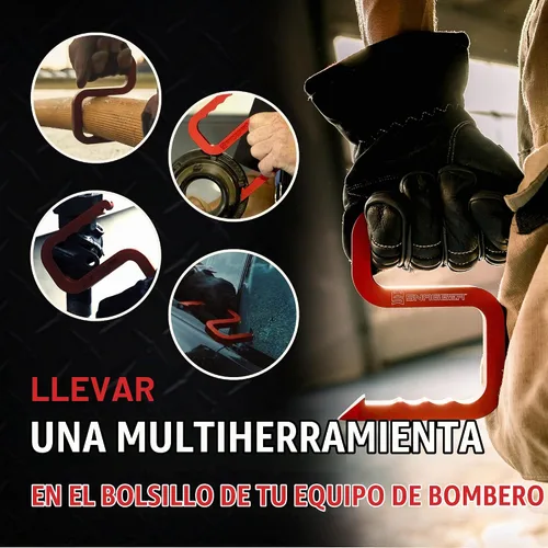 Vista 3 de Motis - Herramienta de Arrastre para Bomberos, una Potente Herramienta Multiusos para Bomberos, Herramientas de Bomberos, Roja