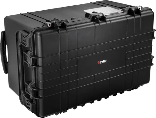 Vista 5 de Eylar XXXL 32" Transport Roller Engranaje, cámara, herramientas, equipo estuche rígido impermeable con espuma (negro)