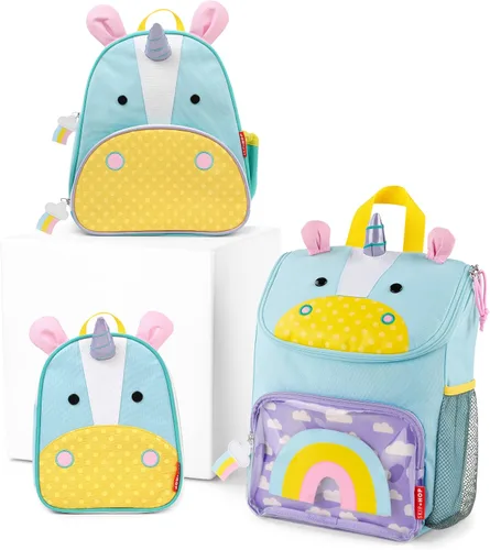 Vista 135 de Skip Hop - Mochila para preescolar, colección Zoo, para niños pequeños de 3 a 4 años, diseño de llama