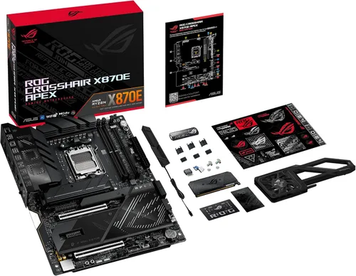 Vista 22 de ASUS ROG Crosshair X870E APEX AMD X870E AM5 ATX Placa Base, AI Avanzado Listo para PC, 18+2+2 Etapas, DDR5, Ventilador de Memoria ROG, Tarjeta ROG