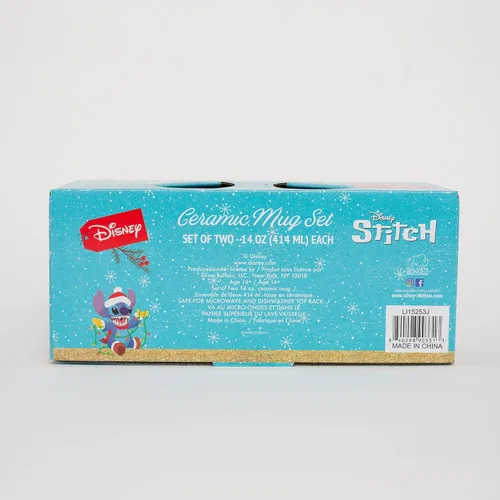 Vista 8 de Disney Lilo & Stitch - Juego de 2 tazas de cerámica, tazas de café para expreso, té, cada uno tiene capacidad para 14 onzas