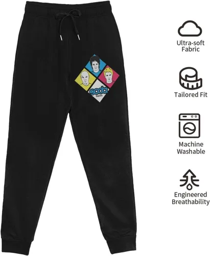 Vista 6 de Soda Stereo Long Sweatpants Mens Casual Fashion Sport Long Pants Drawstring Trousers with Pockets