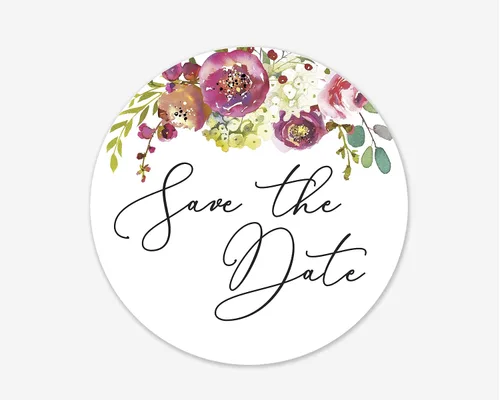 Vista 17 de Pegatinas de boda con texto en inglés "Cheers", para fiestas de compromiso, bodas y despedidas de soltera (#379-013)