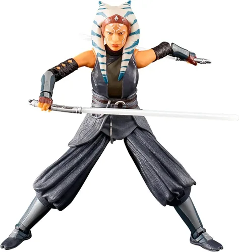 Vista 3 de STAR WARS The Black Series Ahsoka Tano Toy - Figura de acción coleccionable de The Mandalorian de 6 pulgadas, juguetes para niños a partir de 4 años
