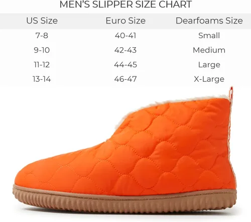 Vista 4 de Dearfoams Pantuflas tipo botín de calentamiento para interiores y exteriores para hombre