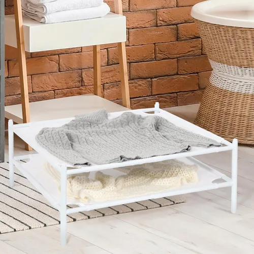 Vista 24 de STORAGE MANIAC Estante para Secar Suéteres, Estante de Secar Ropa de Malla, Estante de Secar Ropa de lavandería Apilable, Secador Plano