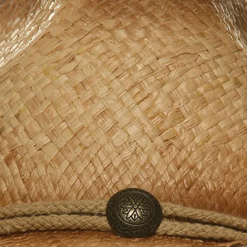 Vista 3 de Gorra de vaquero de paja MG Tea Stained, talla única , Natural