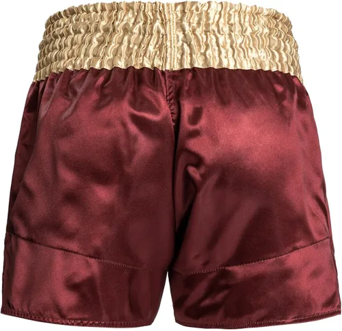Vista 4 de Venum Pantalones cortos clásicos de Muay Thai, borgoñaoroblanco, talla M