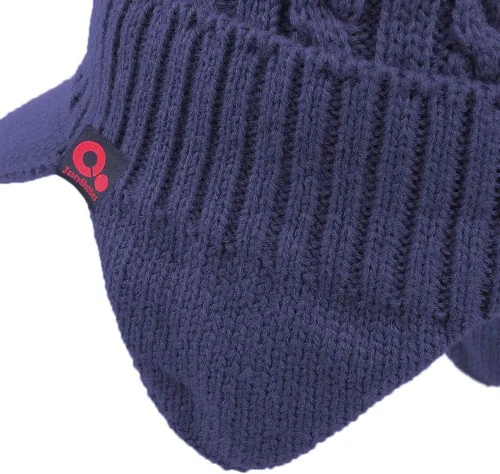 Vista 29 de Janey&Rubbins Gorro de punto diario con orejeras con forro polar y calavera