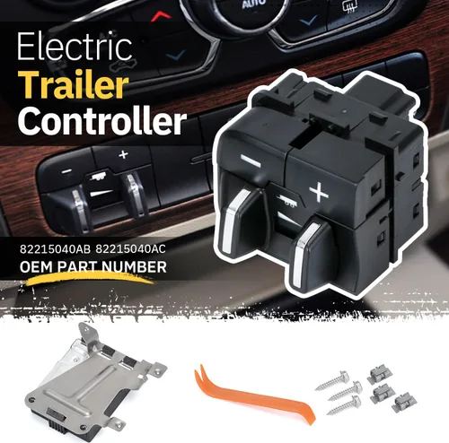 Vista 2 de Hypertune Kit de módulo de control de freno de remolque para 16-18 Ram 1500 2500 3500 4500 5500 Controlador eléctrico integrado de remolque