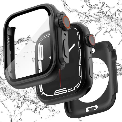 Vista 12 de Ultra Look - FULLIFE 2 en 1 compatible con Apple Watch Series 11/10 de 1.654 pulgadas, protector de pantalla impermeable, frente y trasera