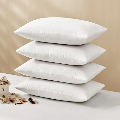Vista 14 de MIULEE - Relleno de almohada de plumas 12x20, cojín decorativo de plumón para sofá, cama, sofá, cama, relleno de almohada esponjoso de tela
